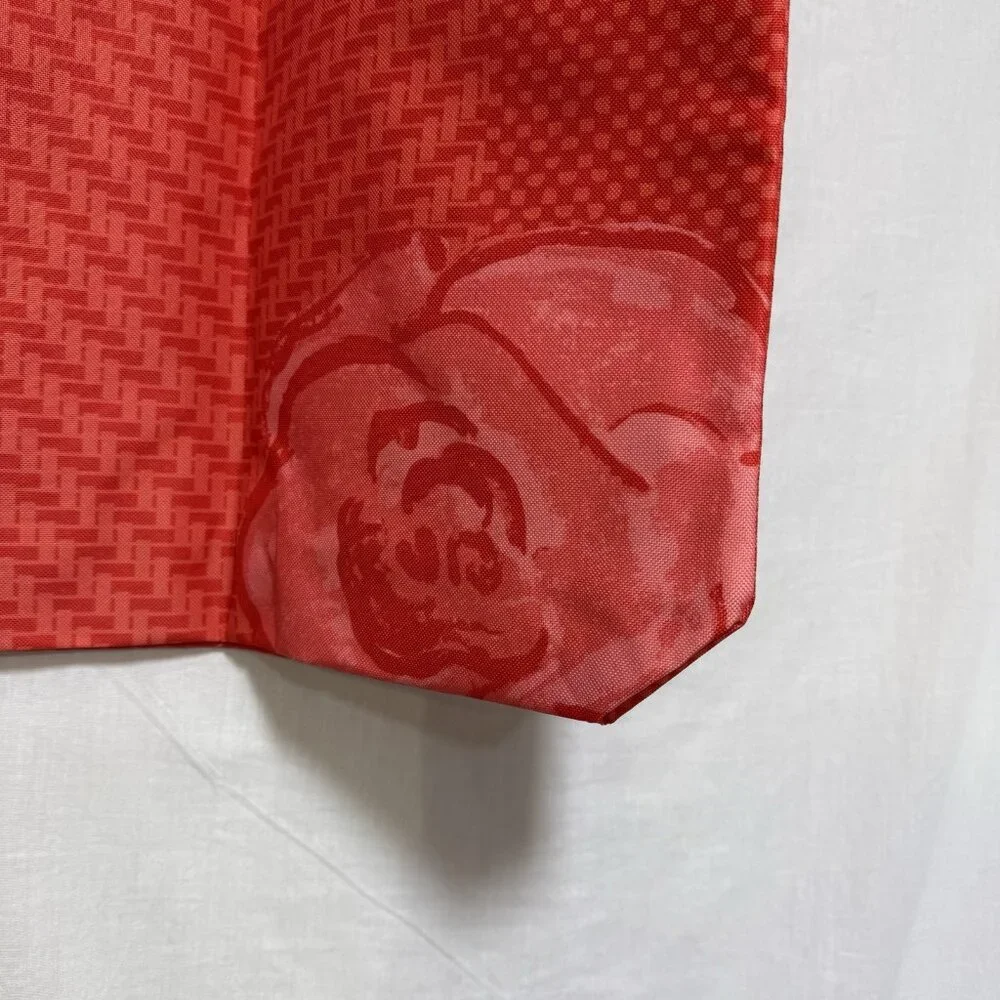 Lancome (Paris) Large Tote Bag Coral Flower Floral Beach Boho Coastal Grand